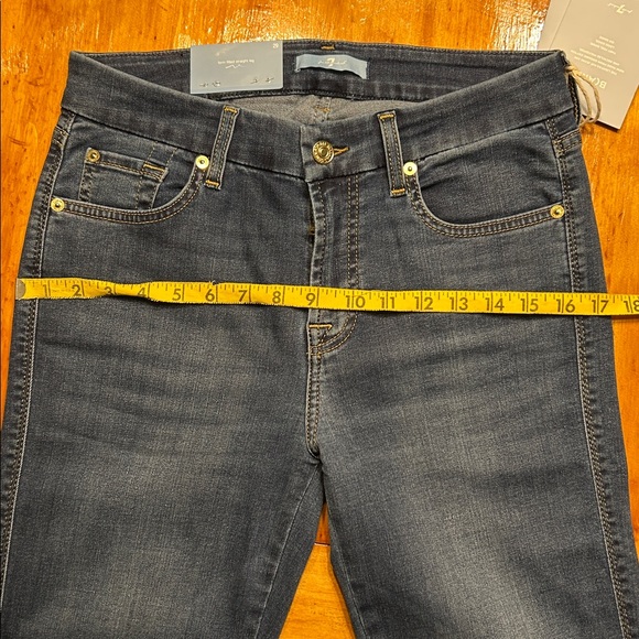 7 For All Mankind Kimmie Straight B(Air) Duchess Dark Blue Women's Jeans Sz 29 - Picture 6 of 13